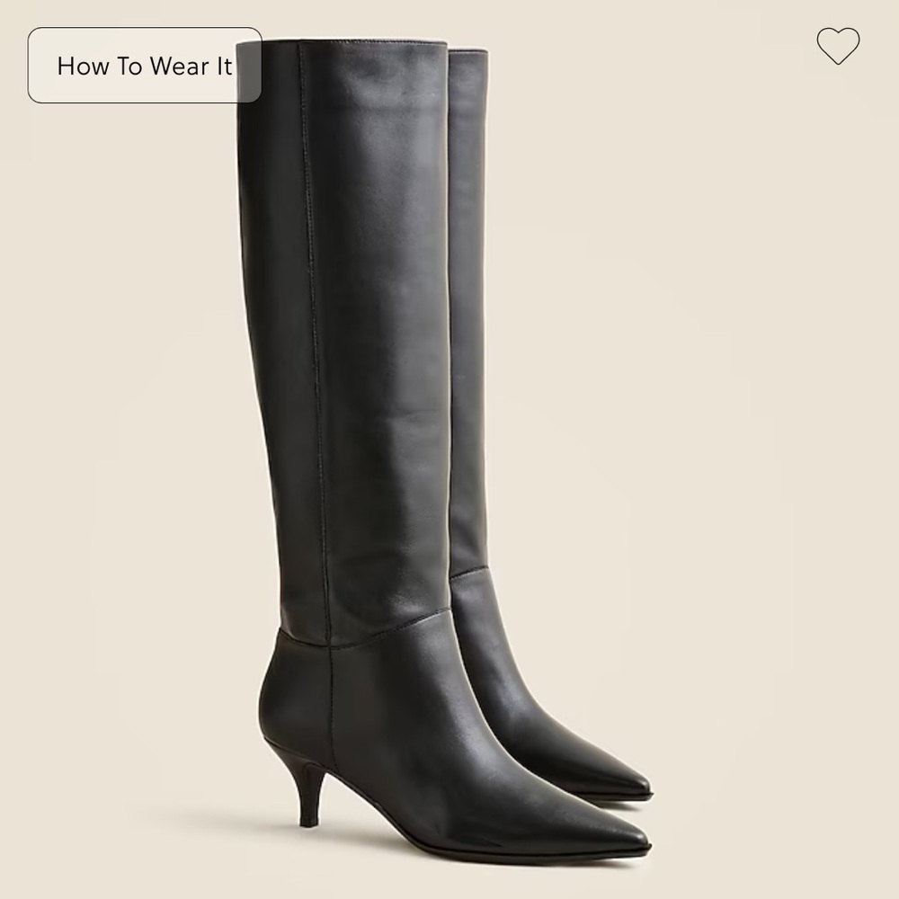 J Crew Leather High Shaft boot